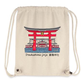 Itsukushima Shrine, Miyajima, Hiroshima. Japan - Stanley/Stella Recycled Gym Bag - natural - Front