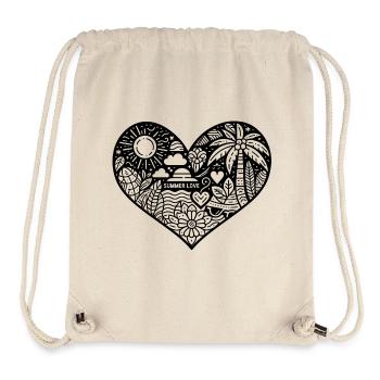 summer love her - Stanley/Stella recycelter Gym Bag - Naturweiß - Vorne