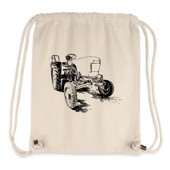 Dieselross F12 | Oldtimer-Traktor | Schwarz - Stanley/Stella recycelter Gym Bag - Naturweiß - Vorne
