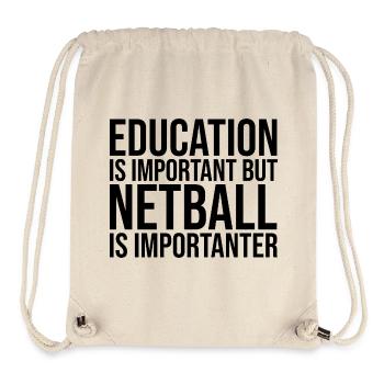 Netzball - Stanley/Stella recycelter Gym Bag - Naturweiß - Vorne