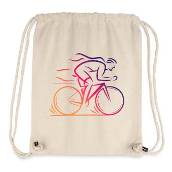 Minimalistisches Fahrraddesign - Stanley/Stella recycelter Gym Bag - Naturweiß - Vorne