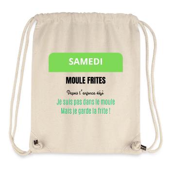 Saturday - Mussels and Fries - Stanley/Stella Recycled Gym Bag - natural - Front