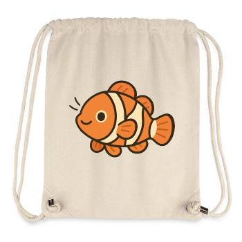 Poisson anémone - Habitant joyeux du récif - Sac à cordon recyclé Stanley/Stella - blanc naturel - Devant