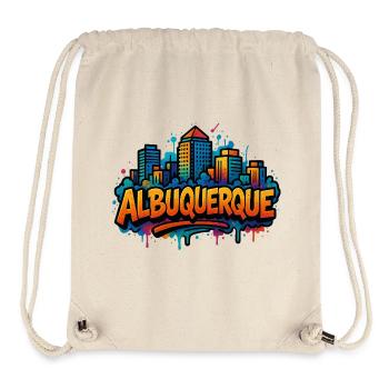 Albuquerque Graffiti Skyline - Stanley/Stella recycelter Gym Bag - Naturweiß - Vorne