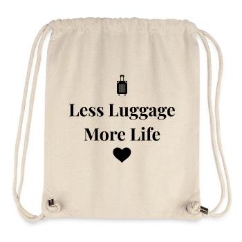 Less Luggage, More Life – Travel Shirt - Stanley/Stella Recycled Gym Bag - natural - Front