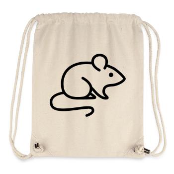 Maus - Stanley/Stella recycelter Gym Bag - Naturweiß - Vorne