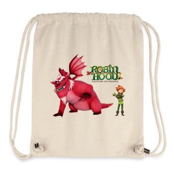 Robin des Bois Roublard avec Dragon - Sac à cordon recyclé Stanley/Stella - blanc naturel - Devant
