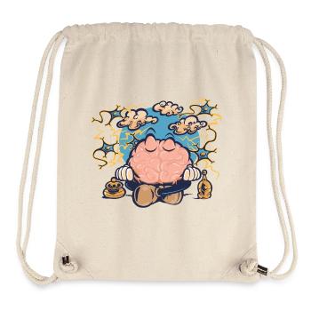 Cerveau zen - Sac à cordon recyclé Stanley/Stella - blanc naturel - Devant