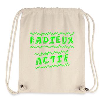 GOODBYE ACTIVE! (happiness) - Stanley/Stella Recycled Gym Bag - natural - Front