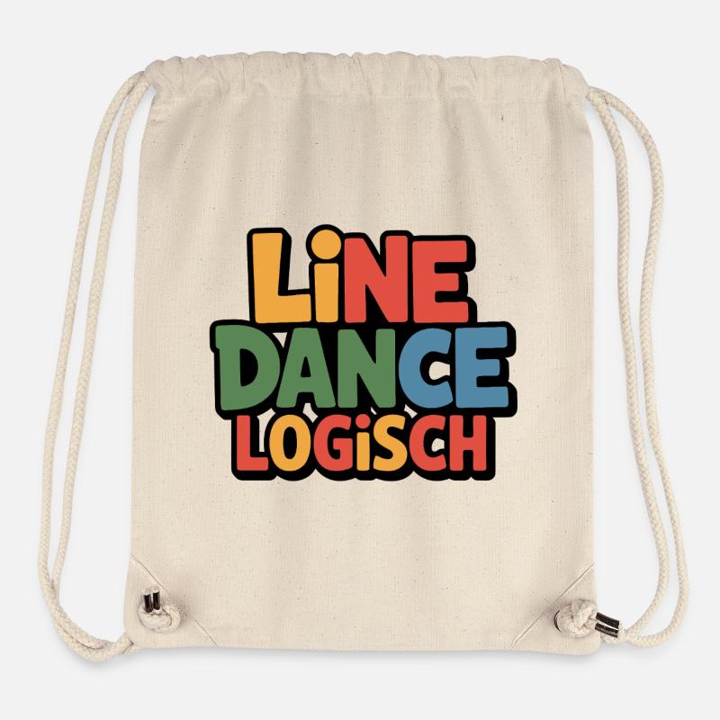 Logique de la danse en ligne - Sac à cordon recyclé Stanley/Stella - blanc naturel