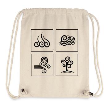 4 Elemente - Stanley/Stella recycelter Gym Bag - Naturweiß - Vorne