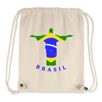 Brasil flag statue - Stanley/Stella Recycled Gym Bag - natural - Front