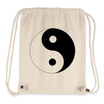 Ying Yang - Sac à cordon recyclé Stanley/Stella - blanc naturel - Devant