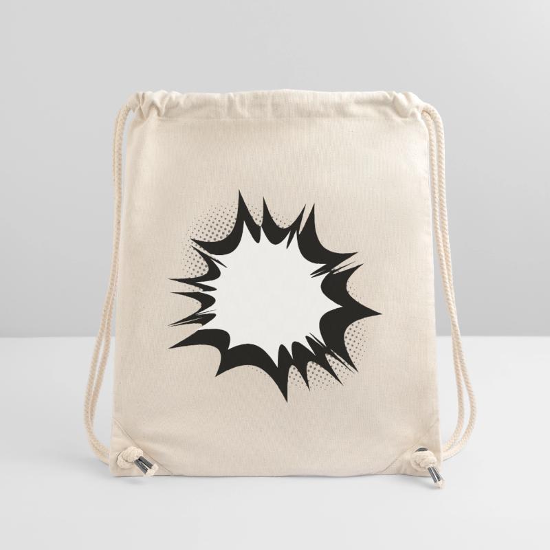 Comic speech bubble explosion Stanley/Stella Recycled Gym Bag