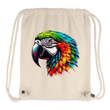 Papageien-Ara - Stanley/Stella recycelter Gym Bag - Naturweiß - Vorne