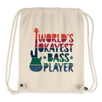 World’s okayest bass player - Stanley/Stella recycelter Gym Bag - Naturweiß - Vorne