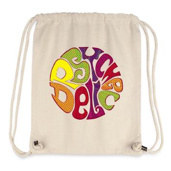 psychedelic psychedelisch bunt Sixties 60s 60er - Stanley/Stella recycelter Gym Bag - Naturweiß - Vorne