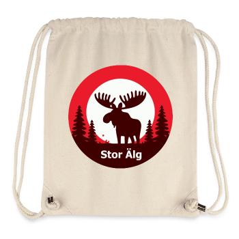 Stor älg - Stanley/Stella recycelter Gym Bag - Naturweiß - Vorne