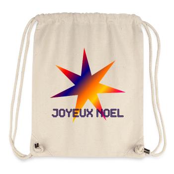 CHRISTMAS. MERRY CHRISTMAS. MERRY CHRISTMAS. NEW YEAR’S DAY - Stanley/Stella Recycled Gym Bag - natural - Front