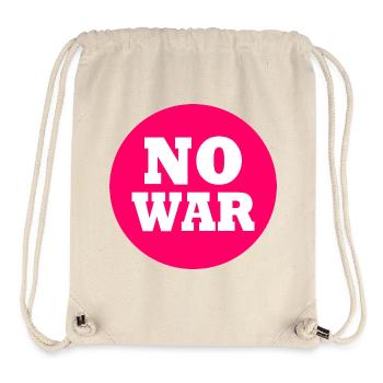 No war - Stanley/Stella Recycled Gym Bag - natural - Front