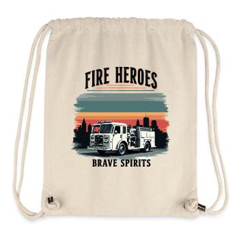 Fire Heroes – Brave Spirits - Stanley/Stella recycelter Gym Bag - Naturweiß - Vorne