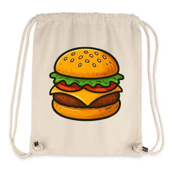 Tasteful hamburger illustration - Stanley/Stella Recycled Gym Bag - natural - Front