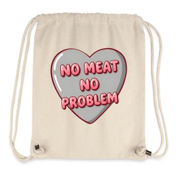Bubble Heart – No Meat No Problem - Stanley/Stella Recycled Gym Bag - natural - Front