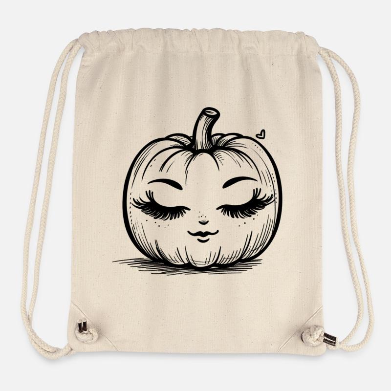Pumpkin lovely and friendly - Stanley/Stella Recycled Gym Bag - natural