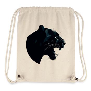 Schwarzer Panther - Stanley/Stella recycelter Gym Bag - Naturweiß - Vorne