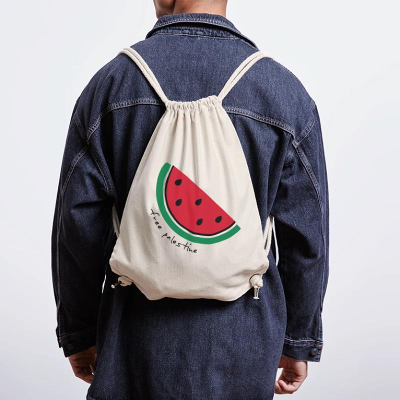 Tranche de pastèque Pop Art Sac à cordon recyclé Stanley/Stella