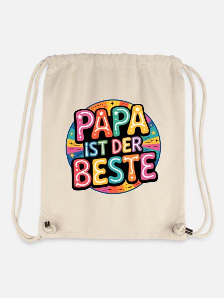 DAD IS THE BEST - Stanley/Stella Recycled Gym Bag - natural