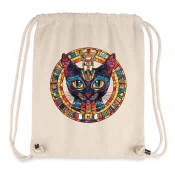Mosaic cat in the circle of the sun - Stanley/Stella Recycled Gym Bag - natural - Front