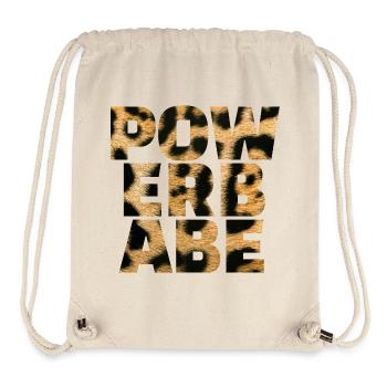 Power Babe Leopard Statement - Stanley/Stella Recycled Gym Bag - natural - Front