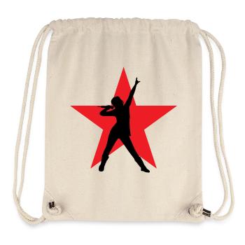 Sänger – Sänger – Lied – Gesang - Stanley/Stella recycelter Gym Bag - Naturweiß - Vorne