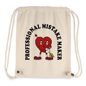 Herzpfeil Cartoon Charme - Stanley/Stella recycelter Gym Bag - Naturweiß - Vorne