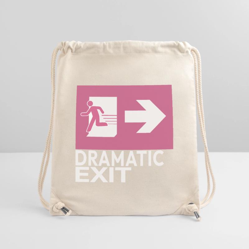 Dramatic Exit Funny Statement Minimal Grafik Stanley/Stella recycelter Gym Bag