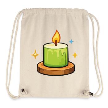 Green candle - Stanley/Stella Recycled Gym Bag - natural - Front