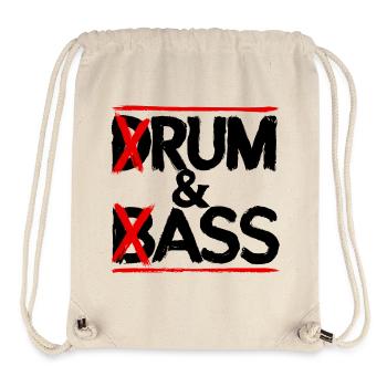 Drum & Bass / Rum & Ass Drummer Band Music - Stanley/Stella Recycled Gym Bag - natural - Front