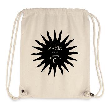 La magie des nouveaux départs - Sac à cordon recyclé Stanley/Stella - blanc naturel - Devant