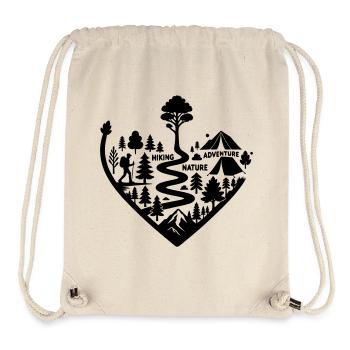 Wanderpfad Abenteuer Natur  - Stanley/Stella recycelter Gym Bag - Naturweiß - Vorne