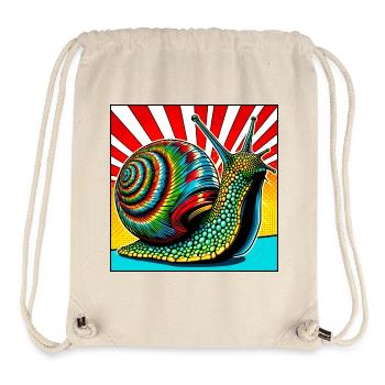 Schnecke - Stanley/Stella recycelter Gym Bag - Naturweiß - Vorne
