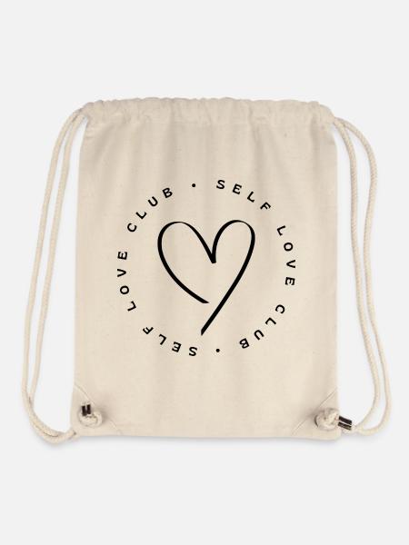 Club d’amour de soi - Sac à cordon recyclé Stanley/Stella - blanc naturel