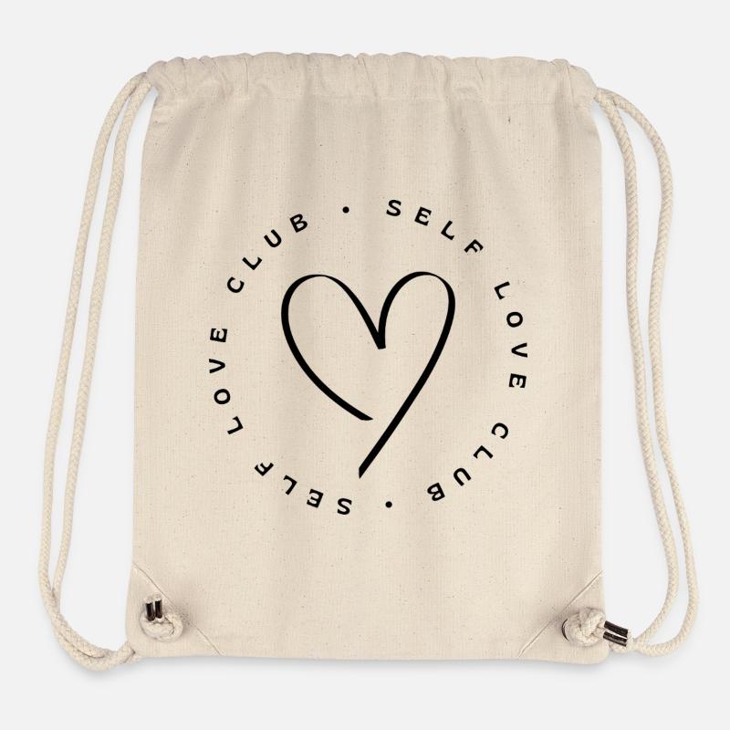 Club d’amour de soi - Sac à cordon recyclé Stanley/Stella - blanc naturel