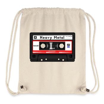 CASSETTE HEAVY METAL - Sac à cordon recyclé Stanley/Stella - blanc naturel - Devant