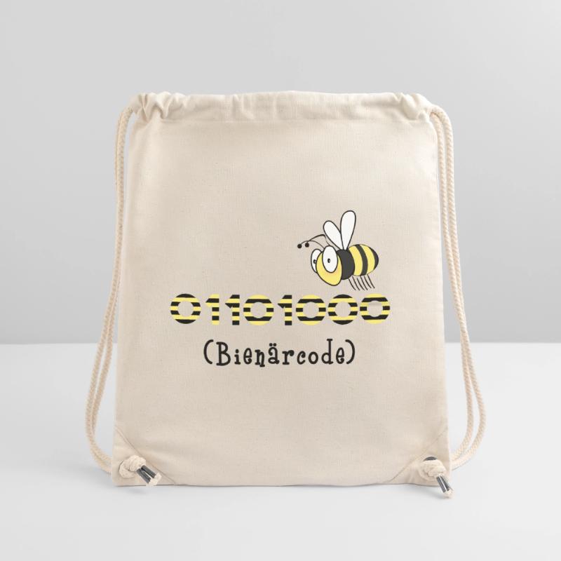 Binary code bee code computer science gift honey Stanley/Stella Recycled Gym Bag