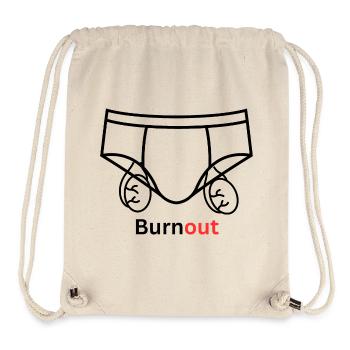 Burnout Unterwäsche Zitat Bälle Humor - Stanley/Stella recycelter Gym Bag - Naturweiß - Vorne