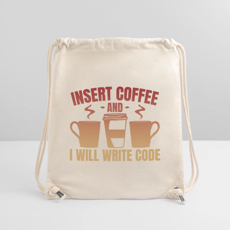 Throw in coffee and write code Stanley/Stella Recycled Gym Bag