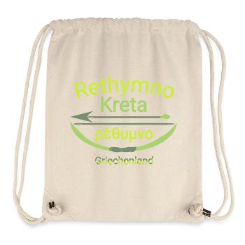 Rethymno Crete with bow and arrow Trendy cool - Stanley/Stella Recycled Gym Bag - natural - Front
