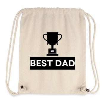 Number 1 Best Dad Bold Typography - Stanley/Stella Recycled Gym Bag - natural - Front