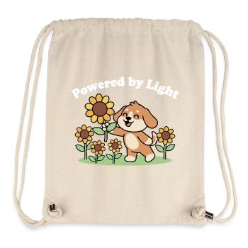 Light Worn Dog & Sunflowers - Stanley/Stella Recycled Gym Bag - natural - Front